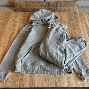 Elwood Sweat Set, Light Grey Hoodie and Sweatpants